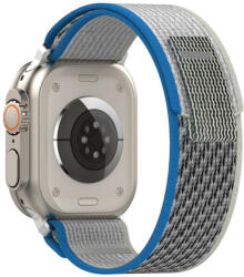 Techsuit Curea pentru Apple Watch 1/2/3/4/5/6/7/8/9/SE/SE 2/Ultra/Ultra 2 42/44/45/49mm Techsuit Watchband W039 Blue Gray (5949419001879)