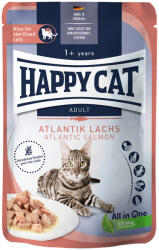 Happy Cat Happy Cat Carne în sos 12 x 85 g - Somon de Atlantic
