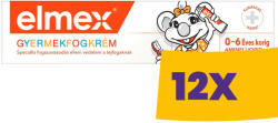 Elmex Kids gyerek fogkrém 0-6 éves korig 50ml (Karton - 12 db) (KELMK050)