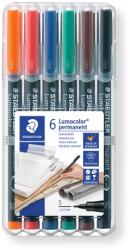 STAEDTLER К-т маркери Staedtler Lumocolor 313 OHP S, 6 цв (21095-А)