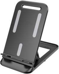 Suport universal tableta si telefon Foldable Stand, Ajustabil, Negru (9145576277881)