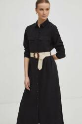MEDICINE rochie culoarea negru, maxi, drept ZPYH-SUD505_99X