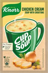 Knorr Cup a Soup instant csirkekrémleves zsemlekockával 16 g - ecofamily