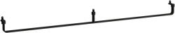 Laufen LANI Törölköző tartó Reling 1300 mm, Matt Fekete H3811294500001 (H3811294500001)
