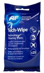 Af Tisztítókendő, képernyőhöz, alkoholmentes, nedves, 25 db, AF "Tech-wipes (AMTW025P) - nyomtassingyen
