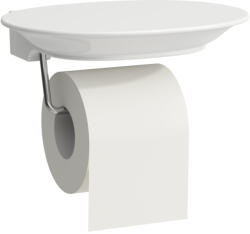 Laufen THE NEW CLASSIC Kerámia WC-papír tartó, krómozott tartórúddal, Fehér H8738530000001 (H8738530000001)