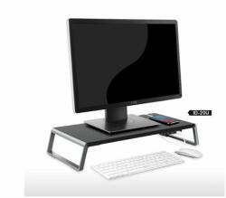  ID-20U asztali monitor állvány usb csatlakozókkal - fekete/szürke