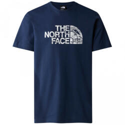 The North Face M S/S Woodcut Dome Tee Mărime: L / Culoare: albastru