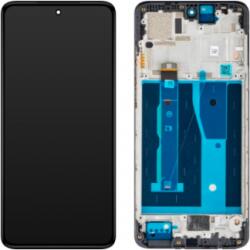 Motorola Moto G84 Előlap Keret+LCD Kijelző+Érintőpanel, MidnightBlue, Sötétkék (5D68C23231) Service Pack