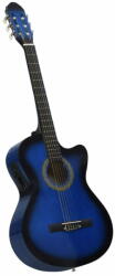 vidaXL kék 6 húros klasszikus western cutaway gitár ekvalizerrel 70140