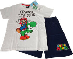Max-Fashion Kft Super Mario gyermek pizsama fehér (448083-116)