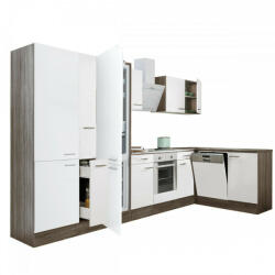 Yorki 370 sarok konyhabútor alsó sütős, alulfagyasztós hűtős kivitelben (LS370YFH-SUT-PSZ-AF)