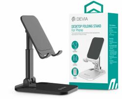 DEVIA univerzális asztali telefon/tablet tartó - Devia Desktop Folding Stand ForPhone - fekete - akcioswebaruhaz
