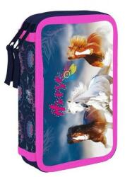 KARTON P+P Horse lovas emeletes tolltartó lányoknak - OXY BAG - kék-rózsaszín (IMO-KPP-3-53624)