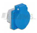 TP Electric Beépíthető Műanyag Dugalj Csapfedeles Kék 16a Gyorscsatlakozóval (3101-334-0900)