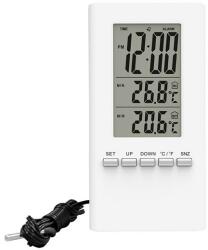  Digitális hőmérő vezetékes érzékelővel, fehér