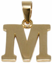 Ékszershop Fényes "M" betű arany medál (1281315)