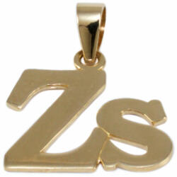 Ékszershop Fényes "ZS" betű arany medál (1281320)