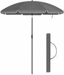 SONGMICS Napernyő, hordozható 1, 6 m napernyő, szürke