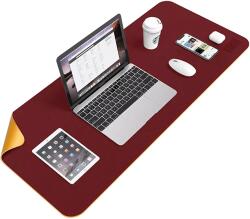 BUBM Mouse Pad Protectie Birou, 90 x 45 cm, Bumb Desktop Pad XL, Impermeabil, Red - Yellow (TD-BGZD-RL-RED)