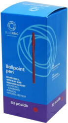  Golyóstoll 0, 5mm hatszögletű test kupakos Bluering® Flash, írásszín piros (H8000P) - cartridge