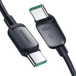 JOYROOM USB-C - USB-C A14 Kábel - 1.2m 5A 100W - Fekete (S-CC100A141B)