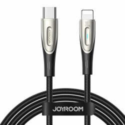 JOYROOM USB-C - Lightning Star-Light Kábel - 1.2m 30W - Fekete (SA27-CL3)