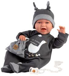 Llorens Llorens: Mimo 42cm-es baba hanggal fekete pizsamában (74107) - jatekshop