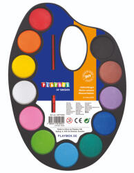 Playbox PlayBox: Akvarell 12 db-os festékpaletta szett ecsettel (2471543)