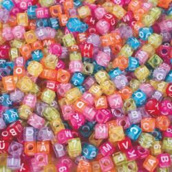 Playbox PlayBox: Átlátszó színes betűs és számos gyöngy szett 1000db-os (2472078)