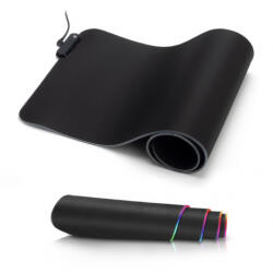 MG Gamer egérpad, RGB LED, 80x30 cm, fekete - mobilego
