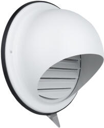 Dalap SUVLAW 125 fehér szellőzőrács homlokzatra fedéllel, rovarvédő hálóval és karimával, Ø 125 mm (99333W)