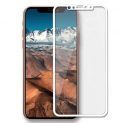 Picasee Sticlă securizată de protecție 3D cu cadru pentru Apple iPhone X/XS - albă