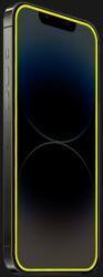 Picasee Sticla întărită de protecție cu ramă care strălucește în întuneric Samsung Galaxy A15 A155F 4G - Galbenă
