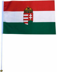 Magyarország zászló címeres pálcás 45x30 cm