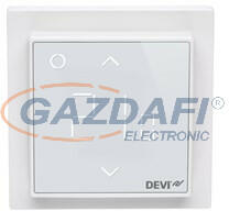 DEVI DEVIreg Smart Falba süllyeszthető érintőképernyős Wi-Fi termosztát intelligens időzítővel. Tiszta fehér 230V (140F1141)