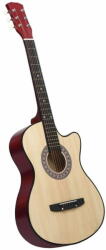 vidaXL 6 húros akusztikus western cutaway hársfa gitár 38" 70130
