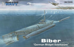 MPM Kleinkampfbände BiberGerman Midget Submarine 1: 72 (100-SN72006)