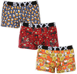 Styx 3PACK férfi boxeralsó Styx art sport gumi több színben (3G13714) S