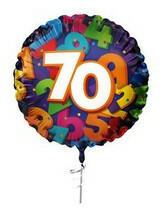  Szám, Számos lufi 18" 45cm - 70-es lufi, 406070 (LUFI977947)