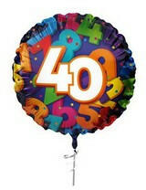  Szám, Számos lufi 18" 45cm - 40-es lufi, 406040 (LUFI340363)