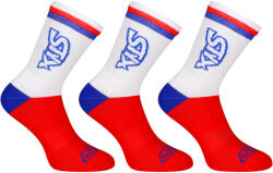 Styx 3PACK zokni Styx magas piros trikolor piros (3HV10444) XL