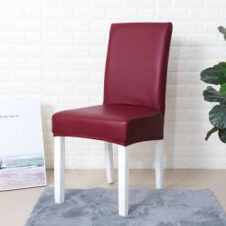 Forcheer SzékHuzat Étkezőszékre (vízálló műbőr, rugalmas, mosható, bordó)