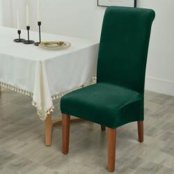 Forcheer HOSSZÚ SzékHuzat teljes székre (bársonyos, sötétzöld)