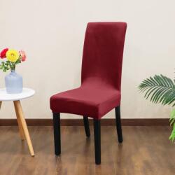 Forcheer SzékHuzat Étkezőszékre (bársonyos, bordó)