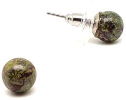 R. M. ékszer Fülbevaló golyó jáspis sárkány 8mm (087217)