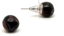 R. M. ékszer Ásvány fülbevalók Fülbevaló golyó sólyomszem 8-8, 5mm (087874)