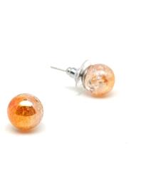 R. M. ékszer Fülbevaló roppantott golyó arany aurakvarc 10-10, 5mm (087112)