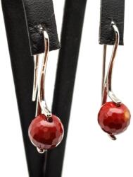 R. M. ékszer Fülbevaló faz golyó mookait jáspis ívelt lógó 10-10, 5mm (087996)