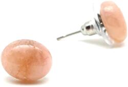 R. M. ékszer Ásvány fülbevalók Fülbevaló ovál morganit pink berill 8x10mm (088233)